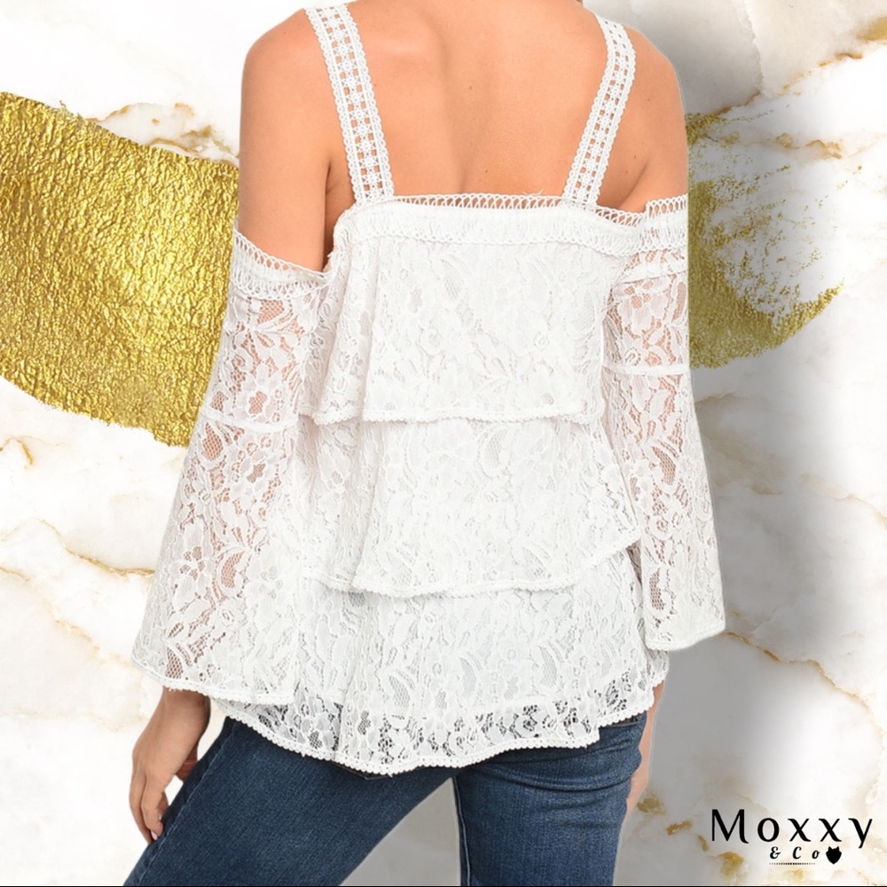 Ivory Ruffles Blouse 🤍 - Picture 2 of 3